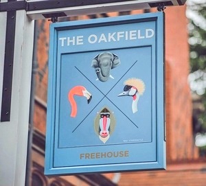 The Oakfield Freehouse sign