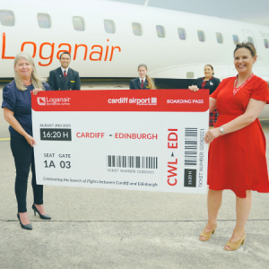 Loganair launches new direct link to capital cities of Scotland and Wales
