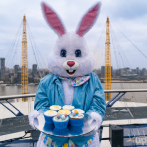 Up at The O2 Easter Bunny